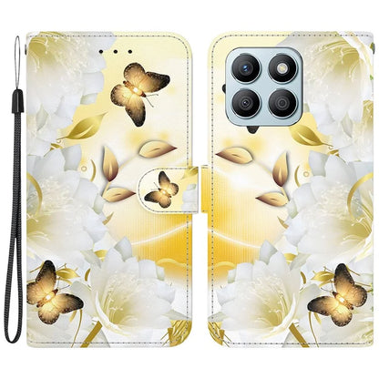 For Honor X8b 4G Phone Case Pattern Printing Wallet Leather Cover