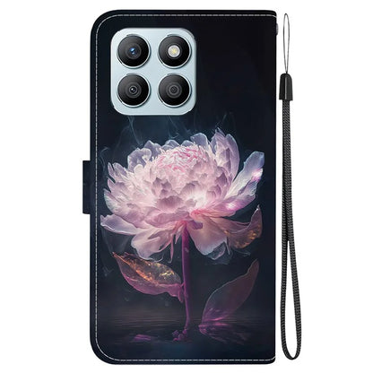 For Honor X8b 4G Phone Case Pattern Printing Wallet Leather Cover