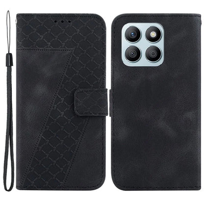 For Honor X8b 4G Cell Phone Case PU Leather 7-Shape Imprinted Stand Cover