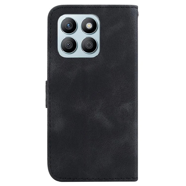 For Honor X8b 4G Cell Phone Case PU Leather 7-Shape Imprinted Stand Cover