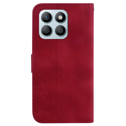 For Honor X8b 4G Cell Phone Case PU Leather 7-Shape Imprinted Stand Cover
