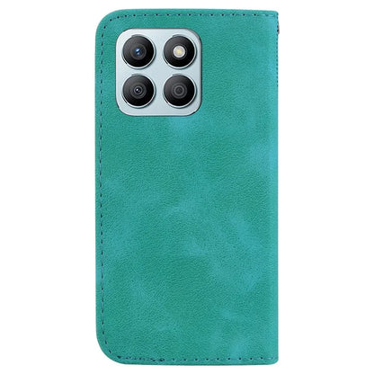 For Honor X8b 4G Cell Phone Case PU Leather 7-Shape Imprinted Stand Cover