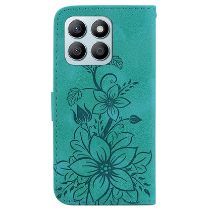 For Honor X8b 4G Case Wallet Imprinted Flower Leather Phone Cover