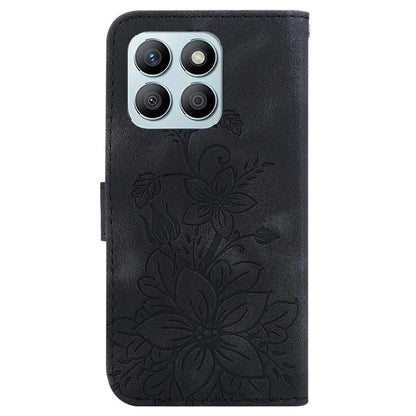 For Honor X8b 4G Case Wallet Imprinted Flower Leather Phone Cover