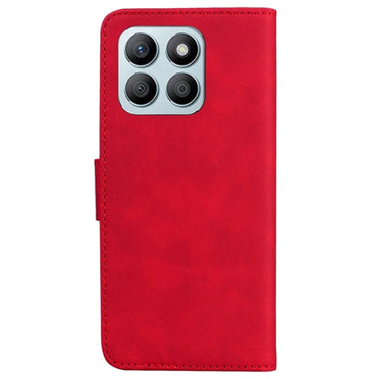 For Honor X8b 4G Case Solid Color Design Wallet Phone Protective Cover