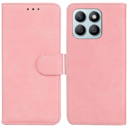 For Honor X8b 4G Case Solid Color Design Wallet Phone Protective Cover
