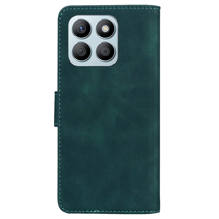 For Honor X8b 4G Case Solid Color Design Wallet Phone Protective Cover