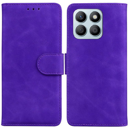 For Honor X8b 4G Case Solid Color Design Wallet Phone Protective Cover