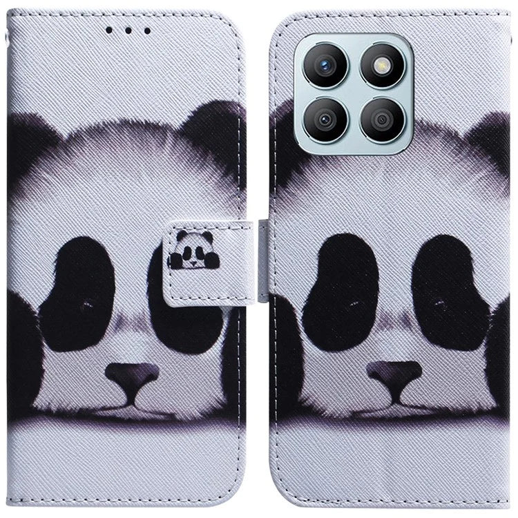 For Honor X8b 4G Wallet Case Leather Phone Cover Pattern Printing