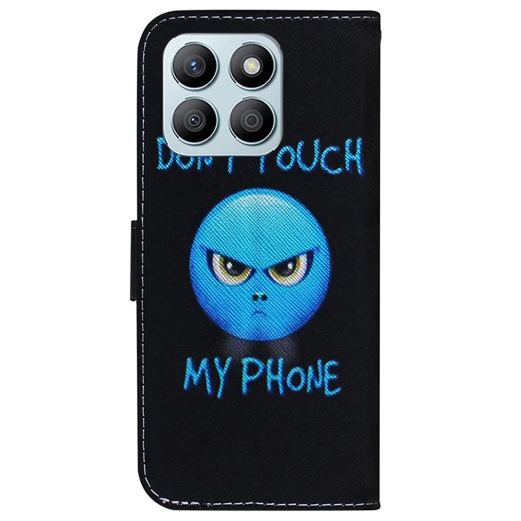 For Honor X8b 4G Wallet Case Leather Phone Cover Pattern Printing