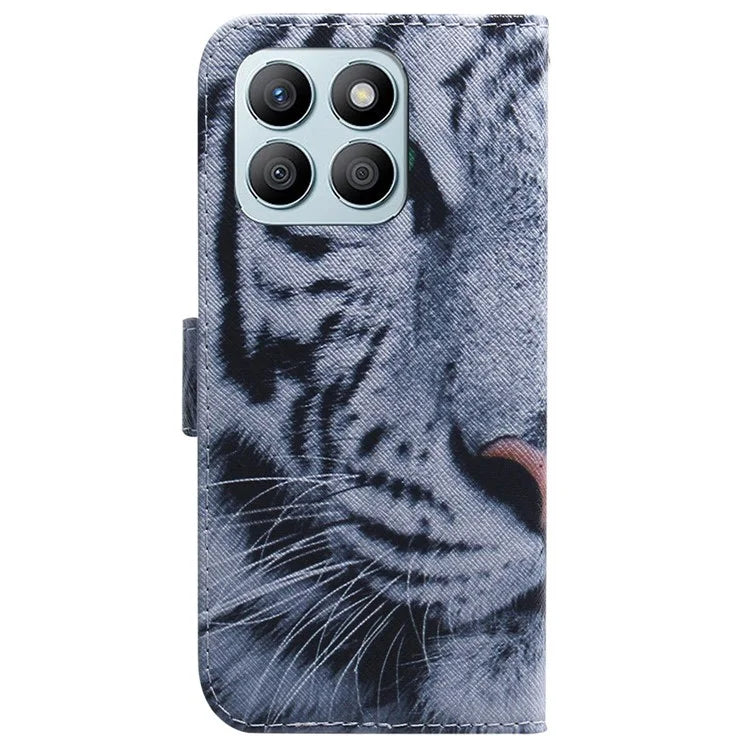 For Honor X8b 4G Wallet Case Leather Phone Cover Pattern Printing