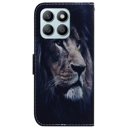 For Honor X8b 4G Wallet Case Leather Phone Cover Pattern Printing
