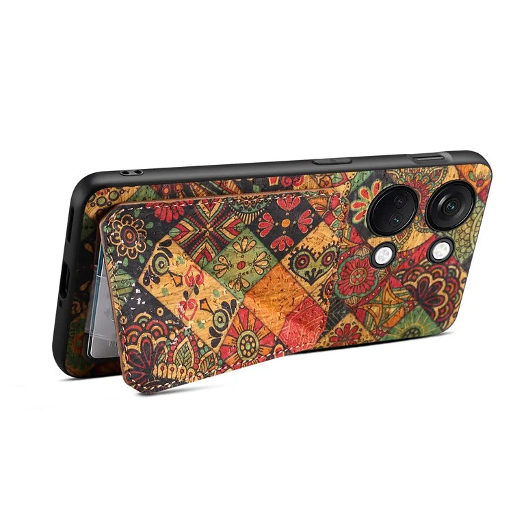For OnePlus Ace 2V Case Kickstand Card Holder Leather Back Phone Cover