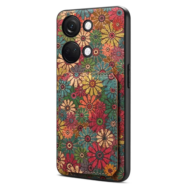 For OnePlus Ace 2V Case Kickstand Card Holder Leather Back Phone Cover