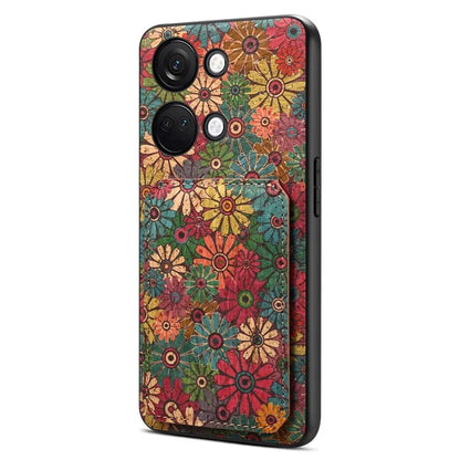 For OnePlus Ace 2V Case Kickstand Card Holder Leather Back Phone Cover