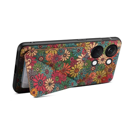 For OnePlus Ace 2V Case Kickstand Card Holder Leather Back Phone Cover