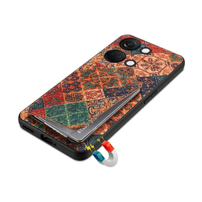 For OnePlus Ace 2V Case Kickstand Card Holder Leather Back Phone Cover