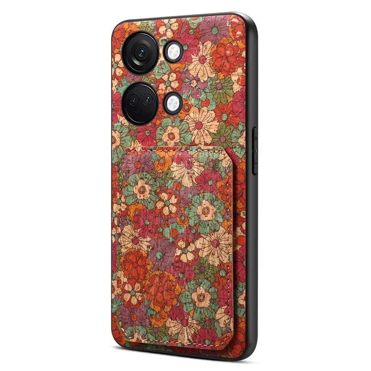 For OnePlus Ace 2V Case Kickstand Card Holder Leather Back Phone Cover