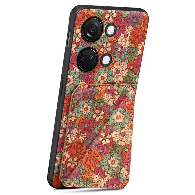 For OnePlus Ace 2V Case Kickstand Card Holder Leather Back Phone Cover