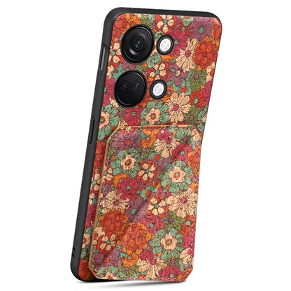 For OnePlus Ace 2V Case Kickstand Card Holder Leather Back Phone Cover