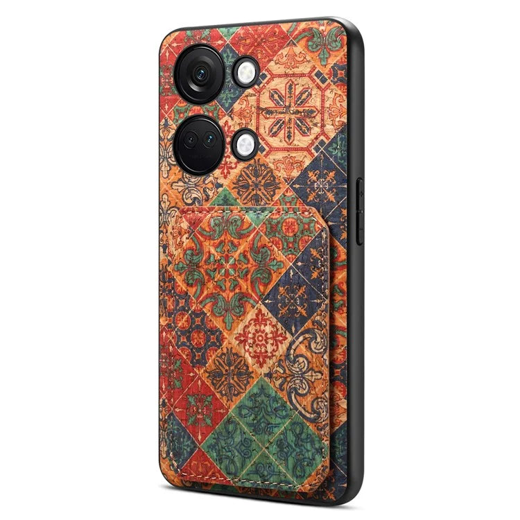 For OnePlus Ace 2V Case Kickstand Card Holder Leather Back Phone Cover