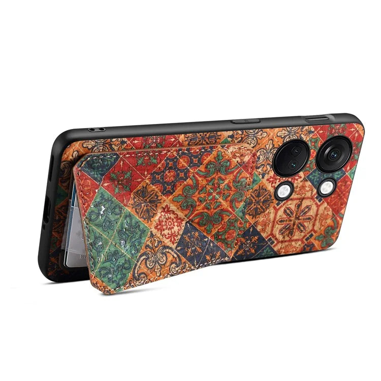 For OnePlus Ace 2V Case Kickstand Card Holder Leather Back Phone Cover