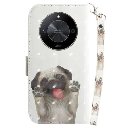 For Honor X9b 5G / Magic6 Lite 5G / X50 5G Case 3D Pattern Print Scratch-proof Phone Wallet Cover