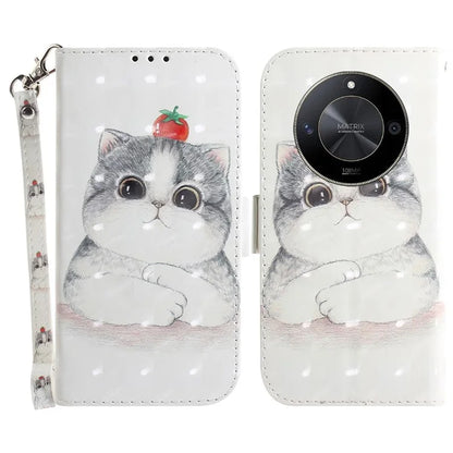 For Honor X9b 5G / Magic6 Lite 5G / X50 5G Case 3D Pattern Print Scratch-proof Phone Wallet Cover