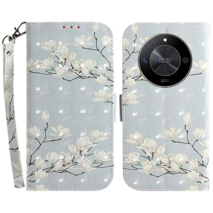 For Honor X9b 5G / Magic6 Lite 5G / X50 5G Case 3D Pattern Print Scratch-proof Phone Wallet Cover