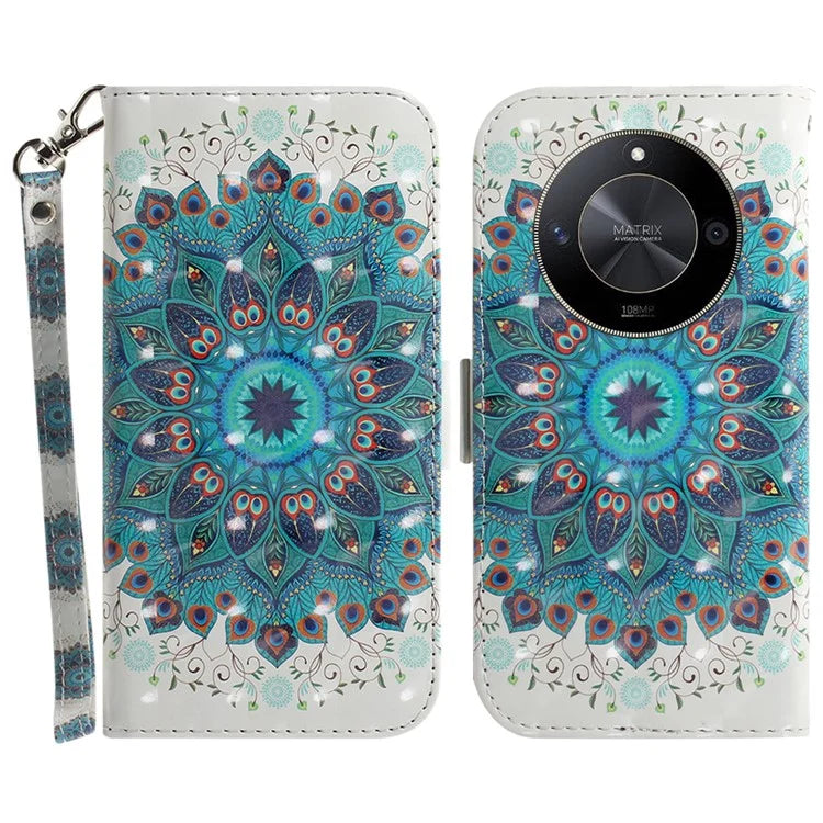 For Honor X9b 5G / Magic6 Lite 5G / X50 5G Case 3D Pattern Print Scratch-proof Phone Wallet Cover