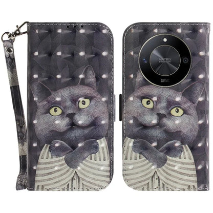 For Honor X9b 5G / Magic6 Lite 5G / X50 5G Case 3D Pattern Print Scratch-proof Phone Wallet Cover