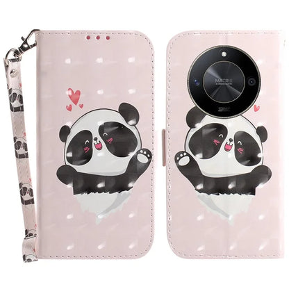 For Honor X9b 5G / Magic6 Lite 5G / X50 5G Case 3D Pattern Print Scratch-proof Phone Wallet Cover