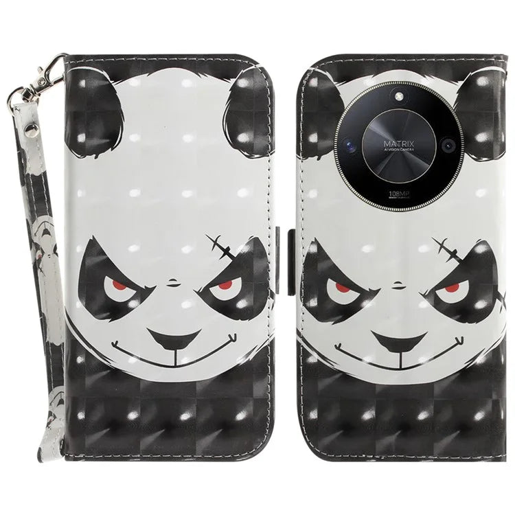 For Honor X9b 5G / Magic6 Lite 5G / X50 5G Case 3D Pattern Print Scratch-proof Phone Wallet Cover