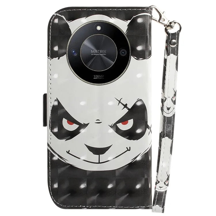 For Honor X9b 5G / Magic6 Lite 5G / X50 5G Case 3D Pattern Print Scratch-proof Phone Wallet Cover