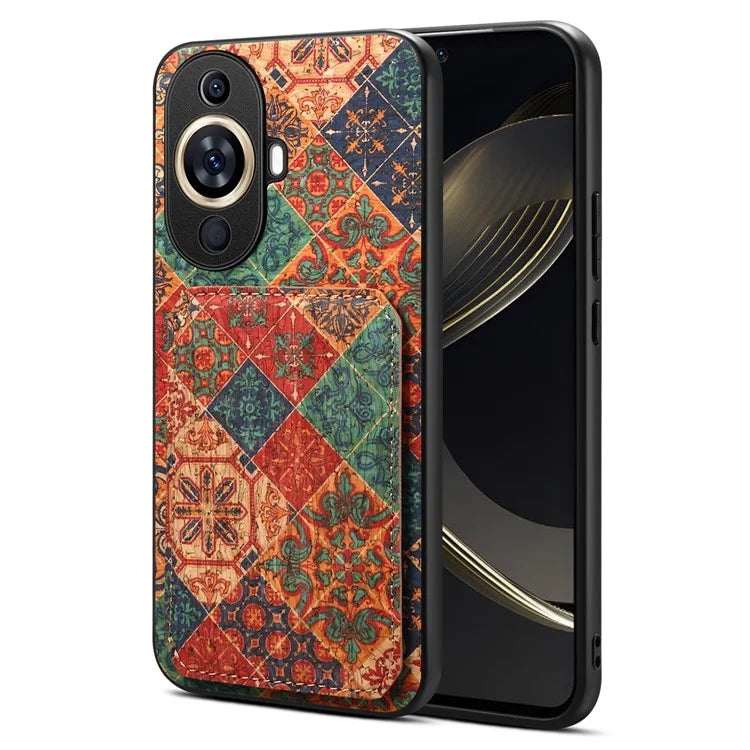 For Huawei nova 11 Pro / nova 11 Ultra Case Card Holder Flower Pattern Phone Cover
