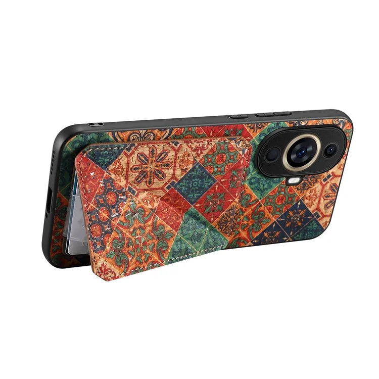 For Huawei nova 11 Pro / nova 11 Ultra Case Card Holder Flower Pattern Phone Cover
