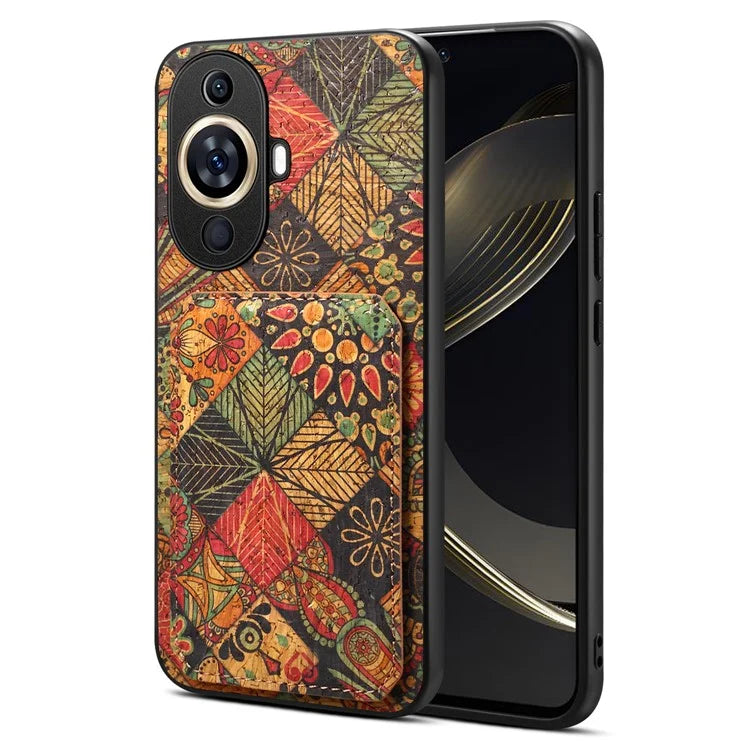 For Huawei nova 11 Pro / nova 11 Ultra Case Card Holder Flower Pattern Phone Cover