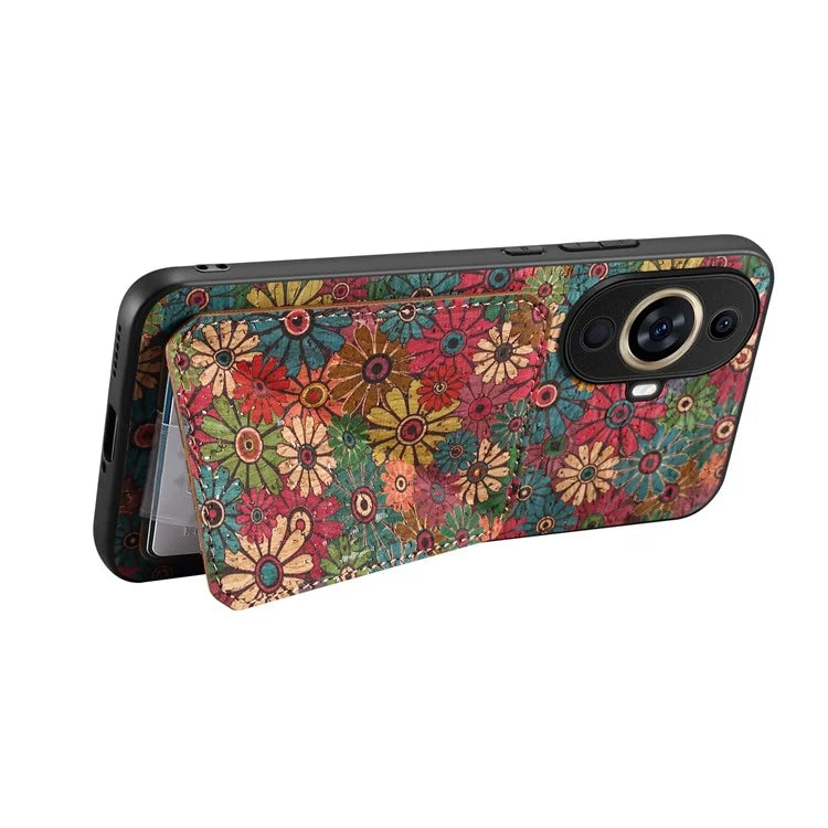 For Huawei nova 11 Pro / nova 11 Ultra Case Card Holder Flower Pattern Phone Cover
