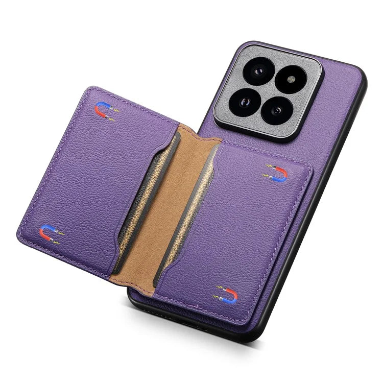 For Xiaomi 14 Pro Case Kickstand Phone Cover with Card Slots