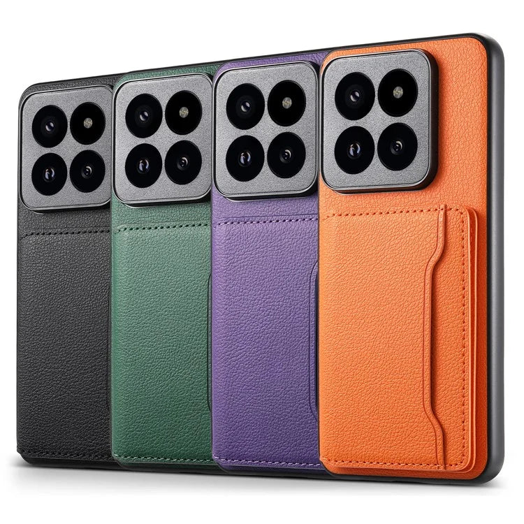 For Xiaomi 14 Pro Case Kickstand Phone Cover with Card Slots