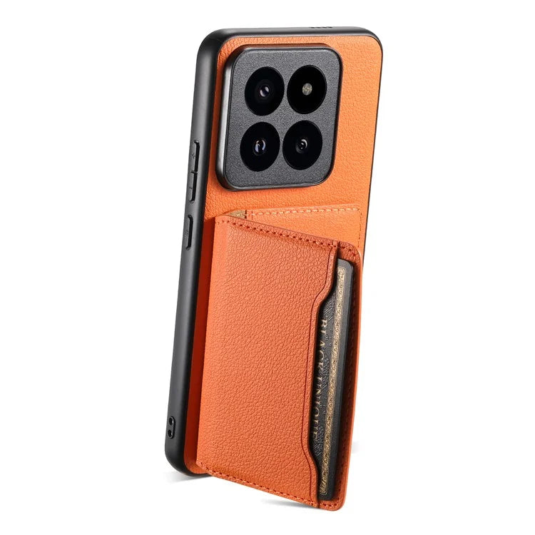 For Xiaomi 14 Pro Case Kickstand Phone Cover with Card Slots