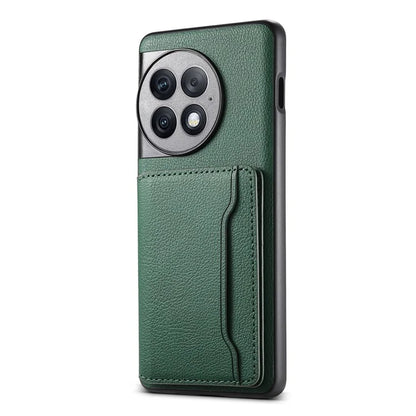For OnePlus Ace 2 Pro 5G Phone Case Card Slots Calf Texture Kickstand Cover