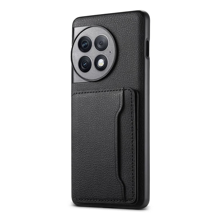 For OnePlus Ace 2 Pro 5G Phone Case Card Slots Calf Texture Kickstand Cover