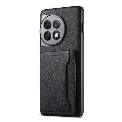 For OnePlus Ace 2 Pro 5G Phone Case Card Slots Calf Texture Kickstand Cover