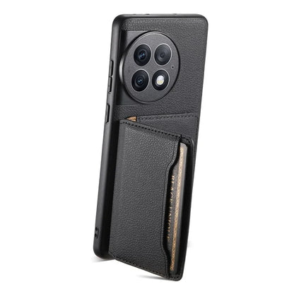 For OnePlus Ace 2 Pro 5G Phone Case Card Slots Calf Texture Kickstand Cover