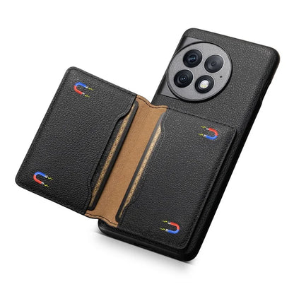 For OnePlus Ace 2 Pro 5G Phone Case Card Slots Calf Texture Kickstand Cover