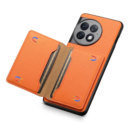 For OnePlus Ace 2 Pro 5G Phone Case Card Slots Calf Texture Kickstand Cover