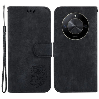 For Honor X9b 5G / Magic6 Lite 5G Case Wallet Phone Cover Imprinted Tiger Pattern