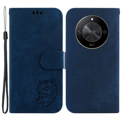 For Honor X9b 5G / Magic6 Lite 5G Case Wallet Phone Cover Imprinted Tiger Pattern
