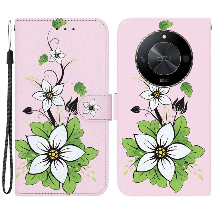 For Honor X9b 5G / Magic6 Lite 5G Wallet Case Leather Cover Pattern Printing